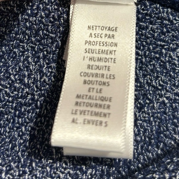 ST.JOHN Sz 12 53% Wool Textured Double Breasted Pleated Back Pockets Blazer - Picture 5 of 12